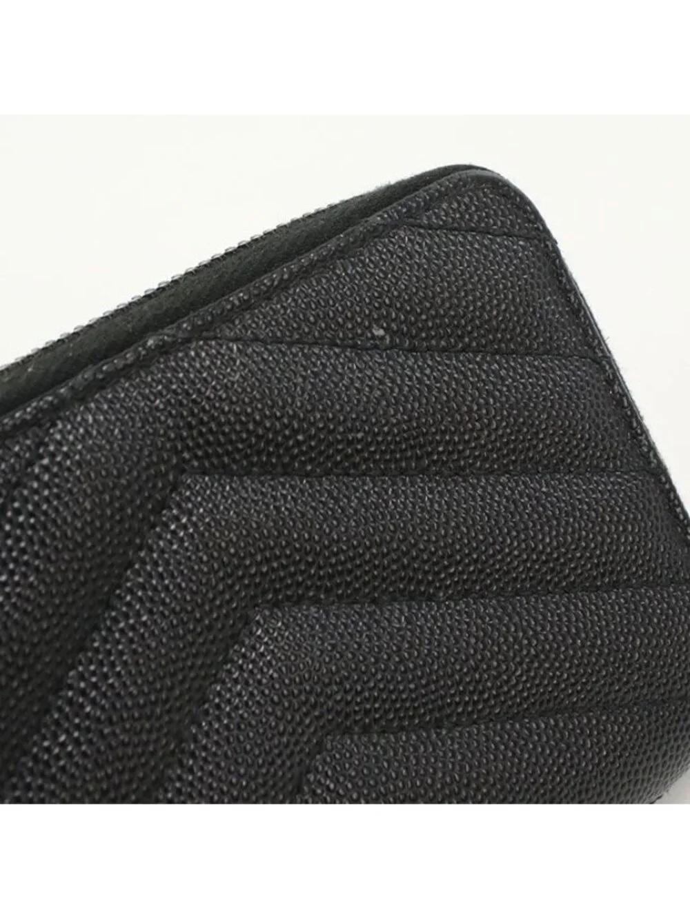 ★SOLD★ Saint Laurent Zip Around Wallet Monogram Compact Bifold Calf - Picture 8 of 10
